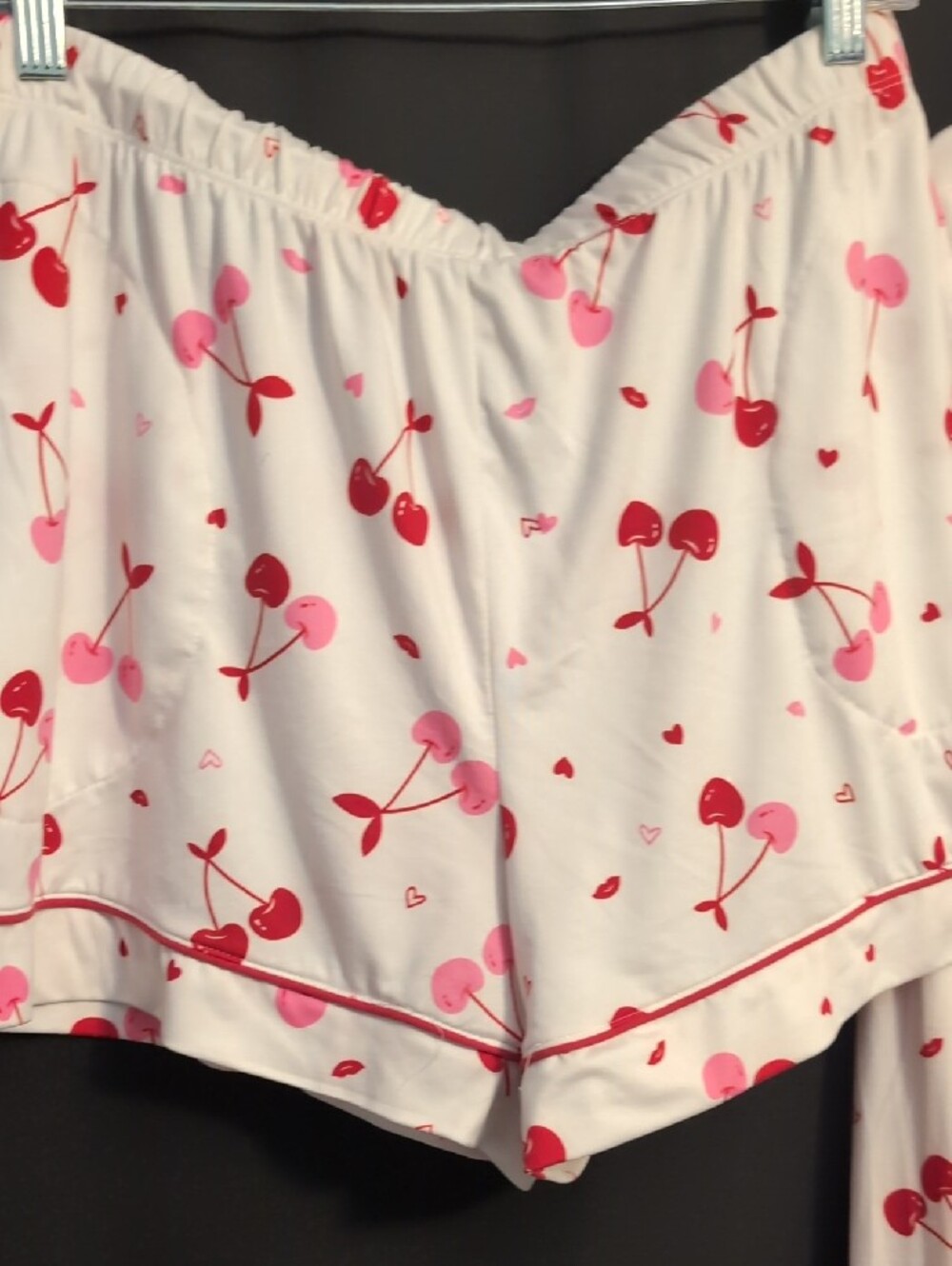 Women's Pajama Set Long sleeve Top And Shorts - Picture 7 of 8
